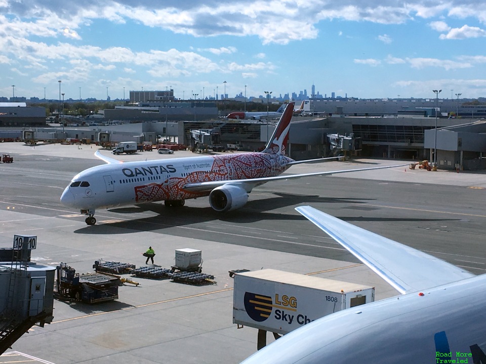 Qantas 787 at JFK