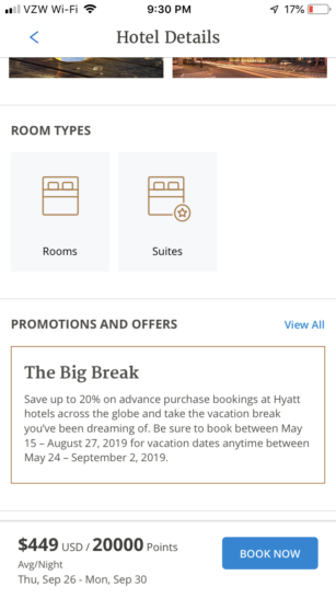 a screenshot of a hotel