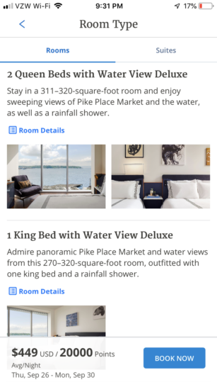 a screenshot of a hotel room