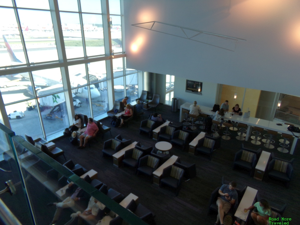 Delta Sky Club Atlanta Concourse F - view from upstairs seating