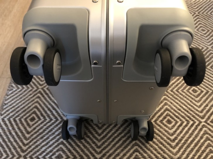 a close up of a luggage case