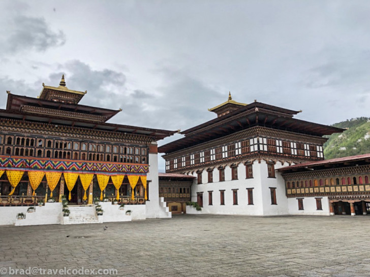 a large building with a large courtyard