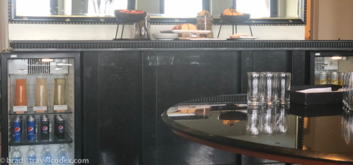 a table with food on it