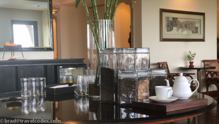 a group of glass containers on a table