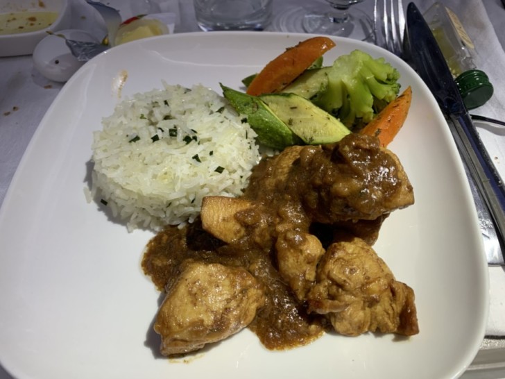 a plate of food on a table