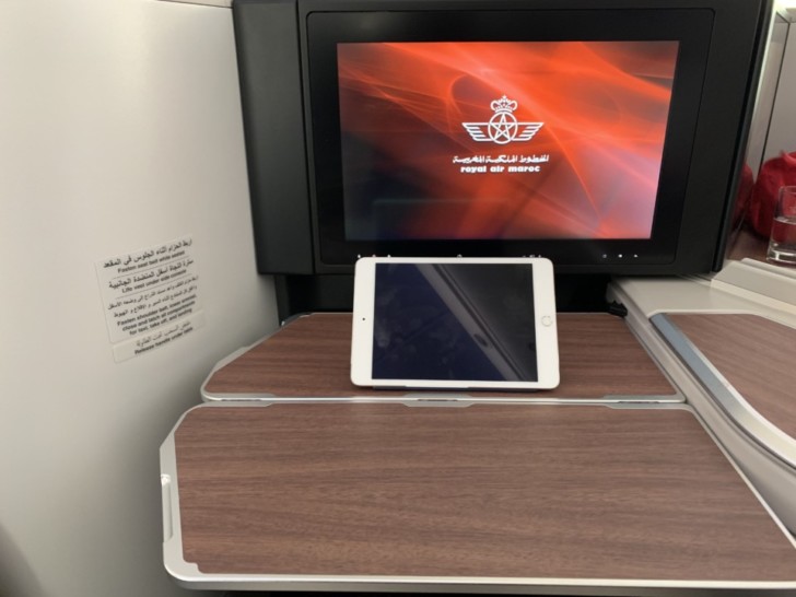 a tablet on a table
