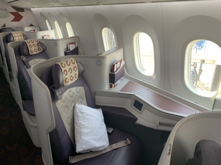 a seat in a plane
