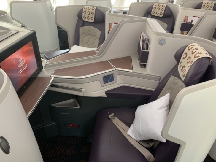 a seat in a plane