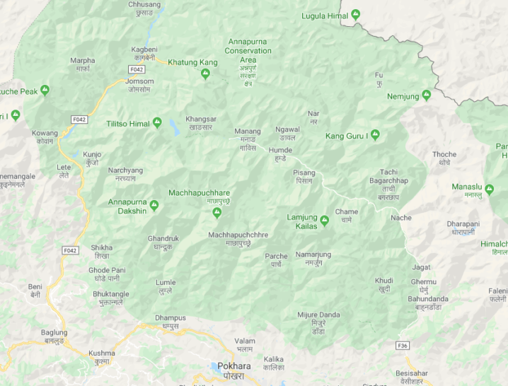 a map of a mountain
