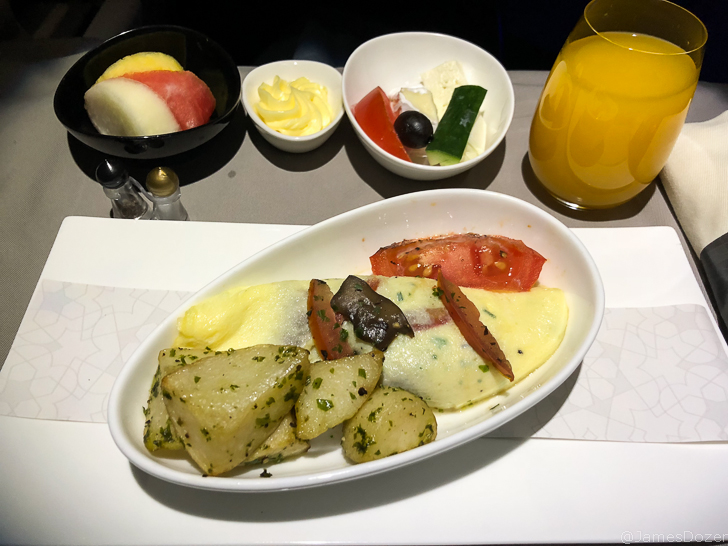 a plate of food on a table
