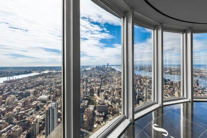 a view of a city from a window