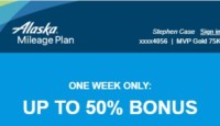 a blue and white card with white text