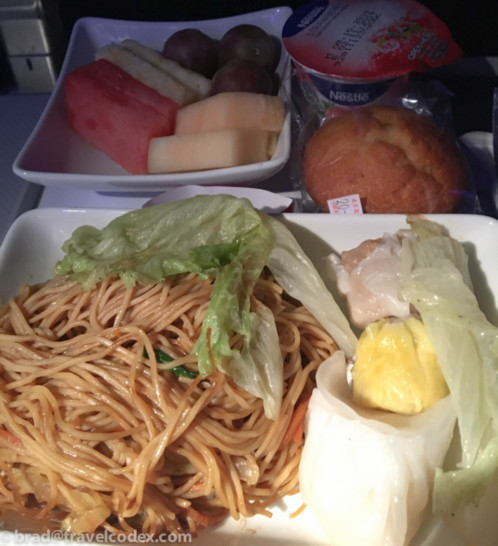 a plate of food on a table