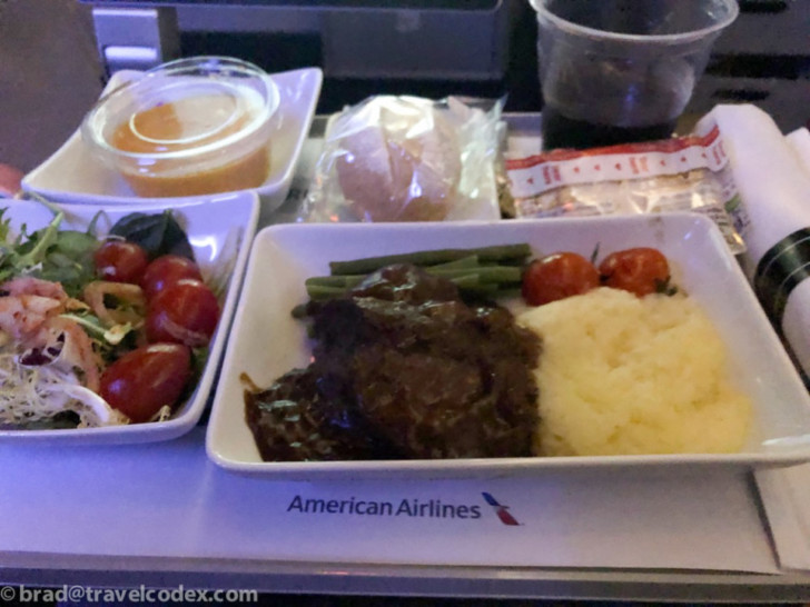 a tray of food on a table