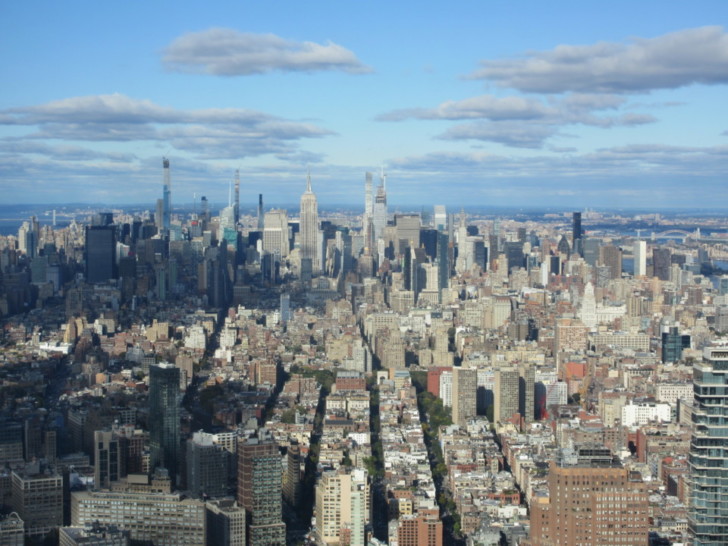 a city with many tall buildings