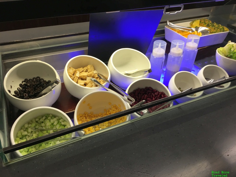 Sky Hub Lounge salad bar