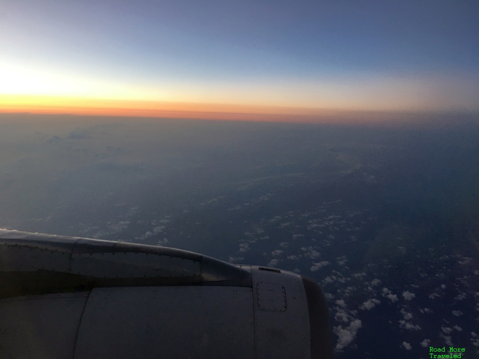 Sunset over southern Japan