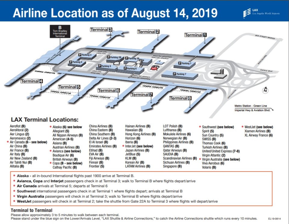a map of an airport