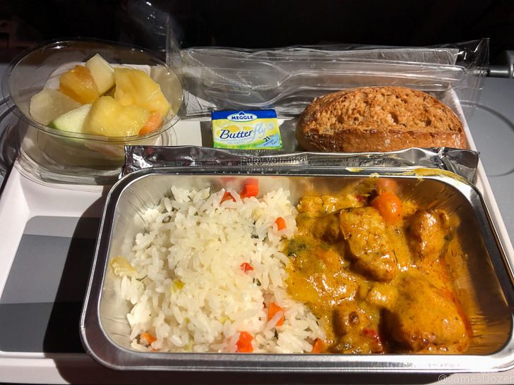 Lufthansa Economy Class meal