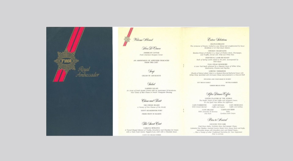 a close-up of a menu