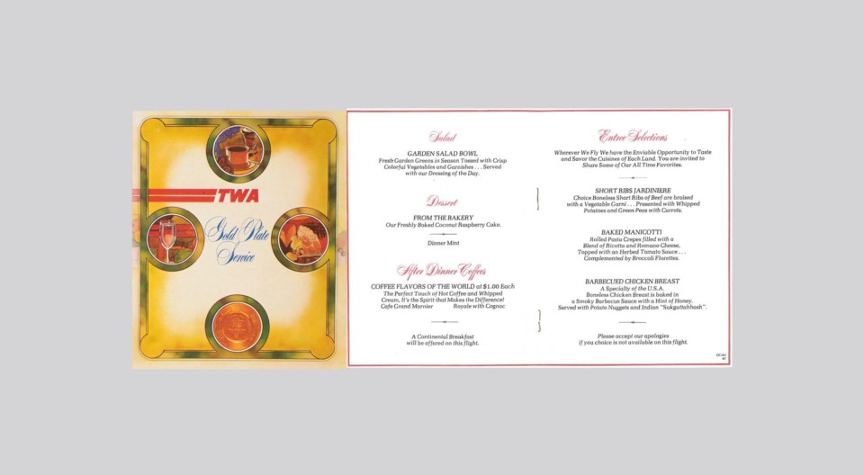 a menu of a restaurant