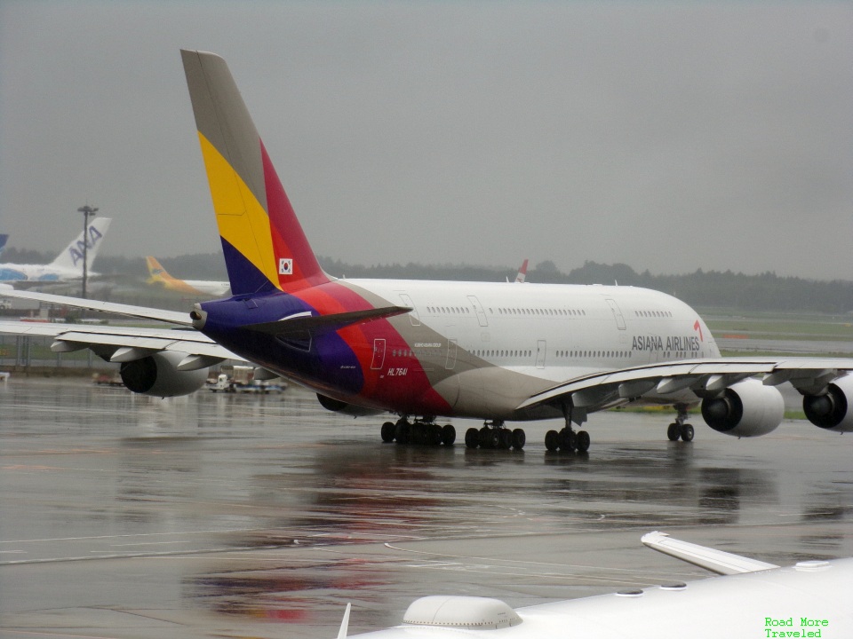 Asiana Airlines A380 at NRT