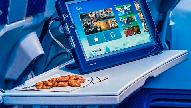 a tablet on a table