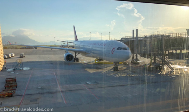 a plane on the tarmac