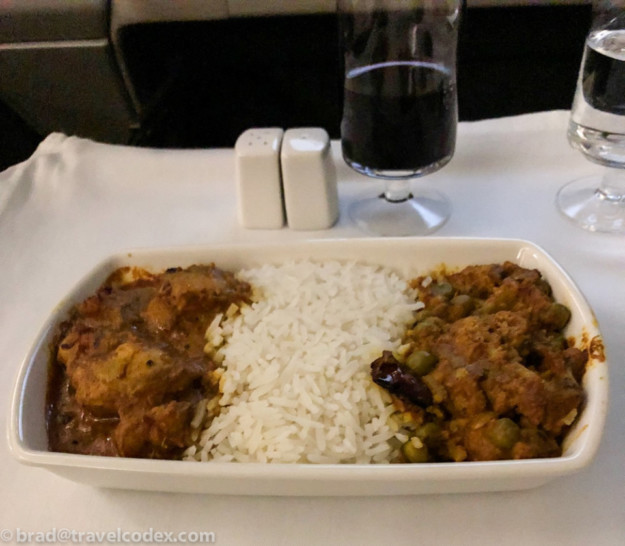 a plate of food on a table