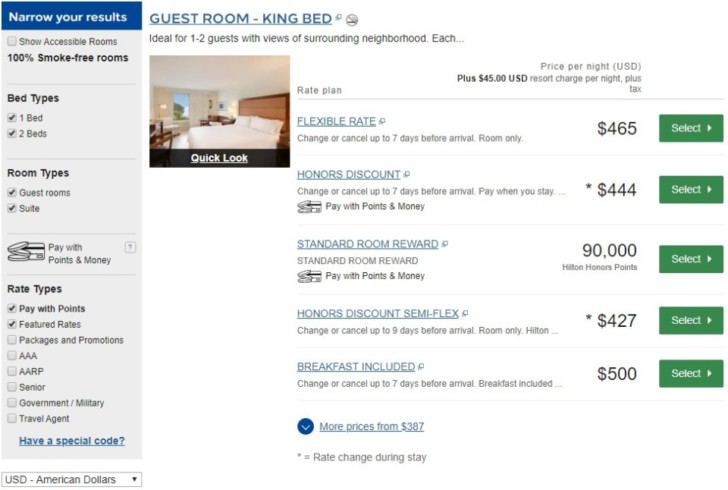 a screenshot of a hotel room