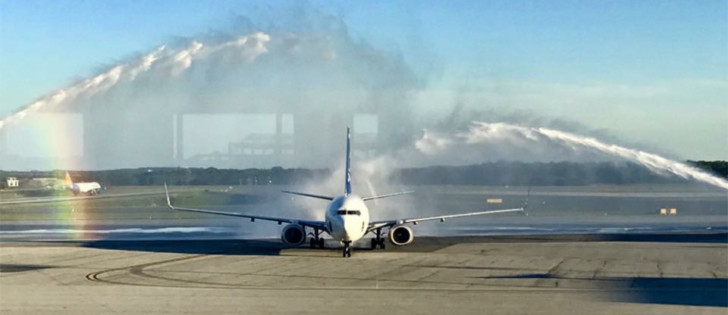 a jet plane on a runway