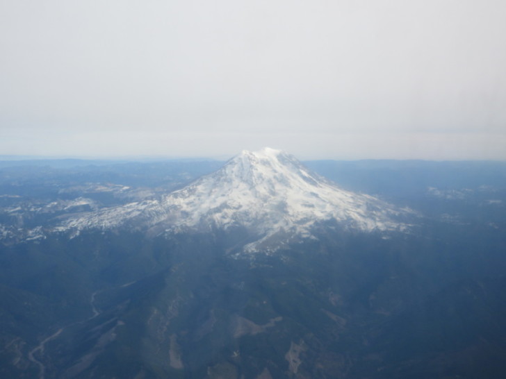 a mountain with snow on top