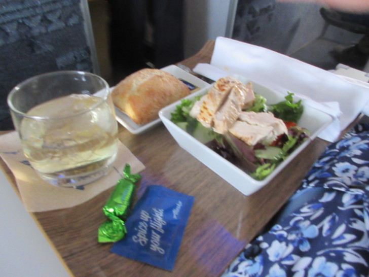 food on a tray on a table