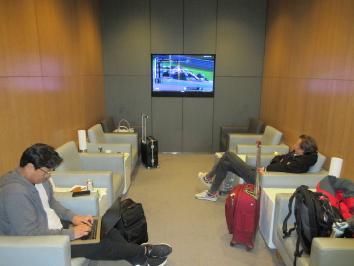 a group of people sitting in chairs