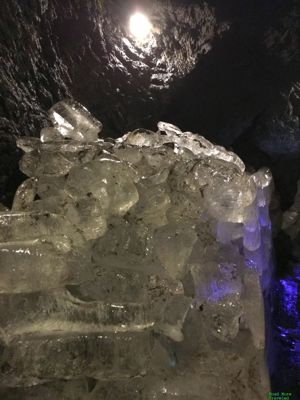 Fuji Five Lakes Region - Narusawa Ice Cave ice blocks
