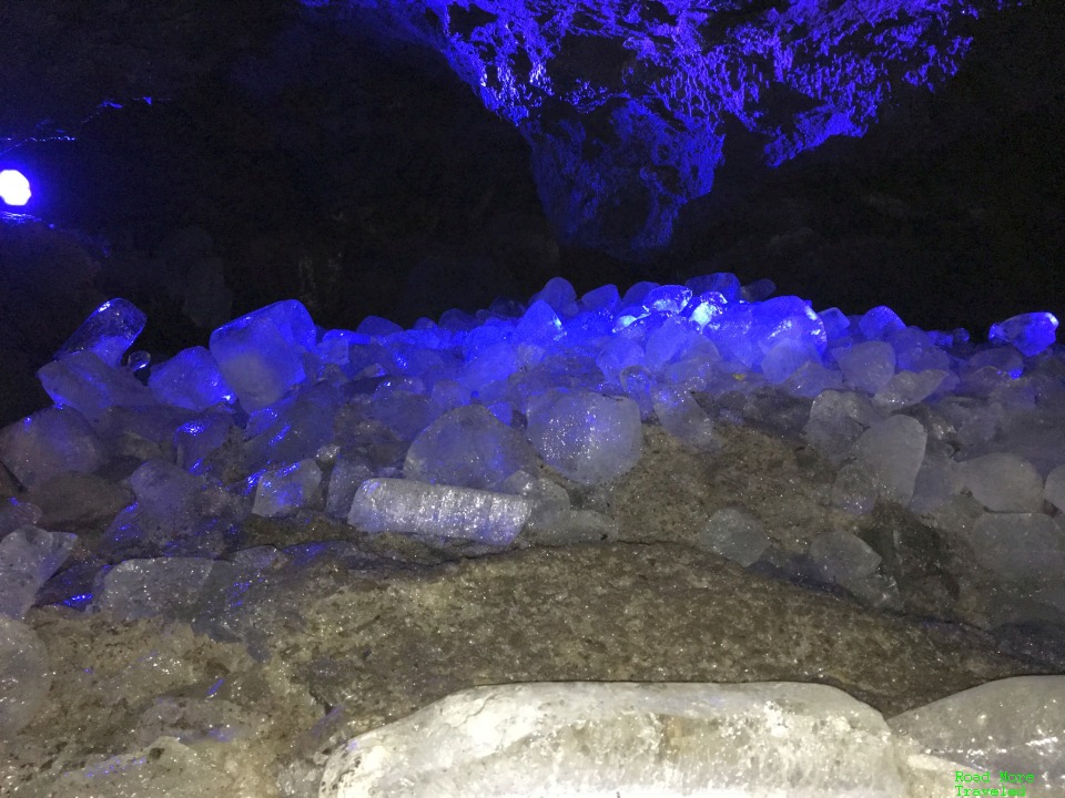 Narusawa Ice Cave giant ice cubes