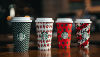 a group of coffee cups on a table