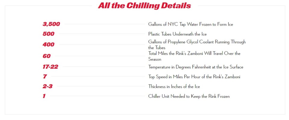 a list of information on a white background