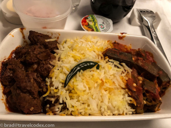 a plate of food on a table
