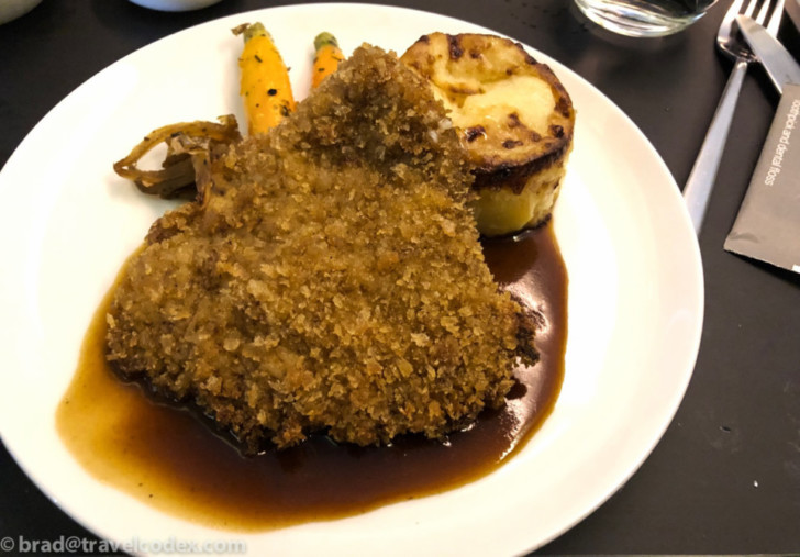 a plate of food on a table