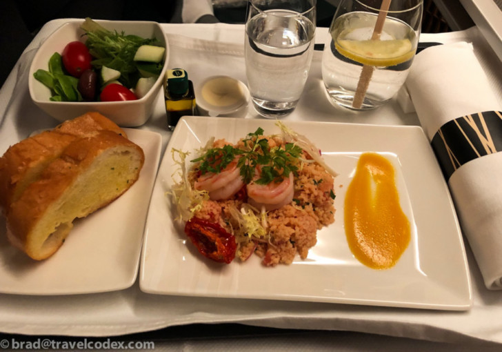 a plate of food on a table
