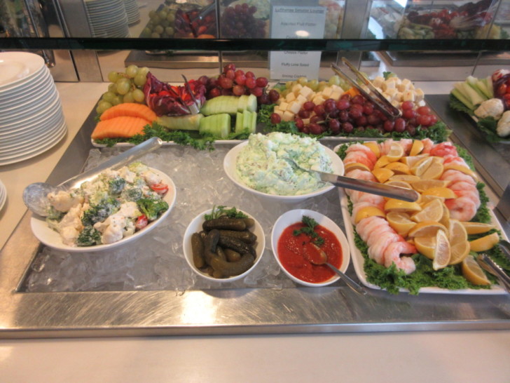 a tray of food on a table