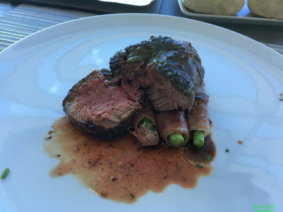 Filet mignon at Flagship First Dining JFK