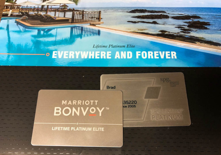 Marriott Bonvoy Lifetime Platinum card