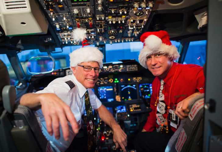 two men in a plane
