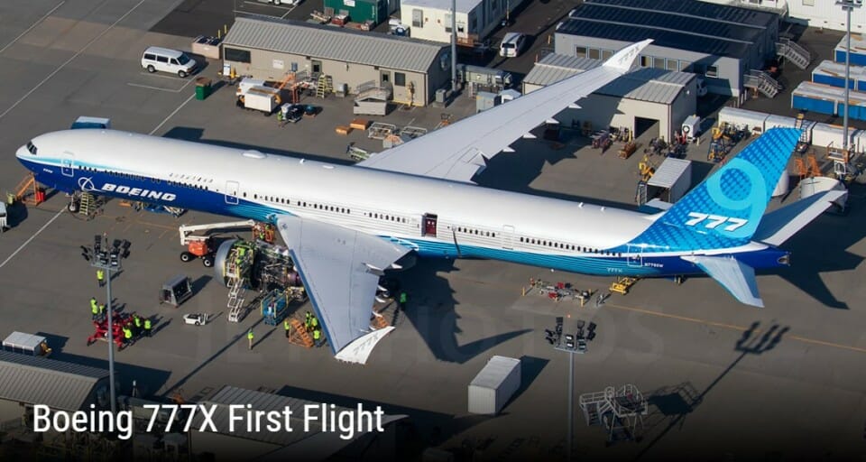 Boeing Cancels 777X First Test Flight Today Due to Weather