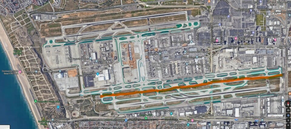 an aerial view of an airport