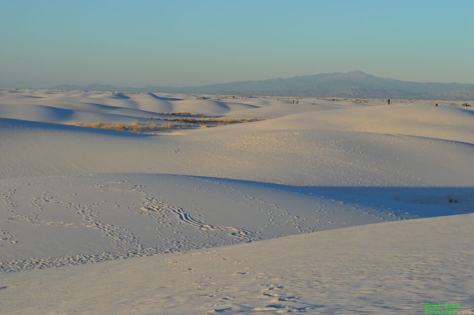 White Sands of New Mexico - sunset view