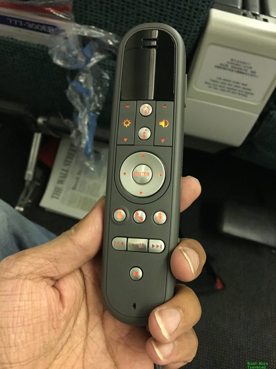 Cathaly Pacific Premium Economy IFE controller