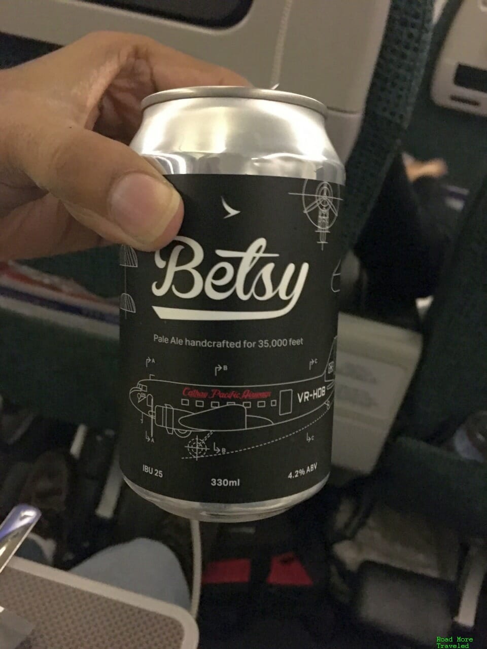 Cathay Pacific Betsy beer can